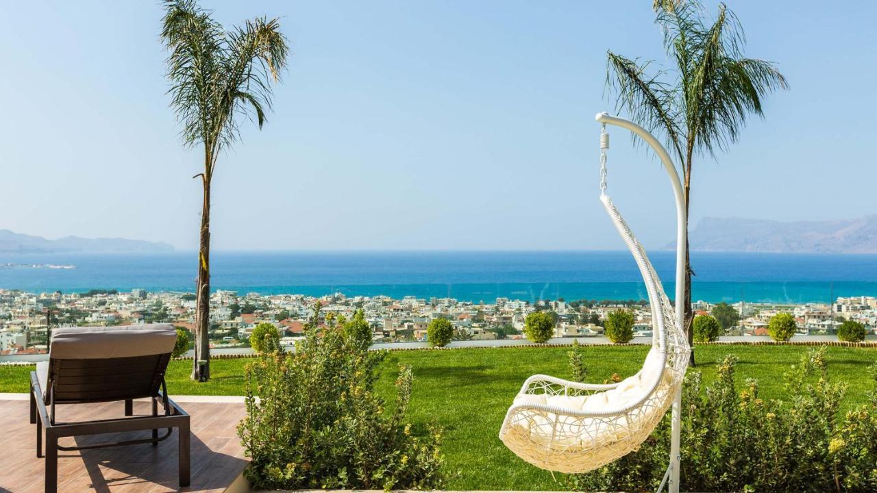 Villa Emilia I Luxury, Amazing Seaview, Next To The Town Kíssamos Eksteriør billede